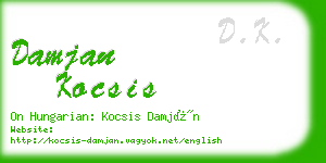 damjan kocsis business card